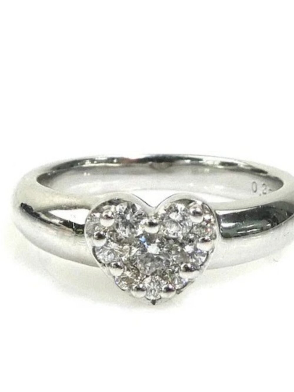 Auth Ponte Vecchio Ring Silver K18 White Gold/Diamond - r11181a